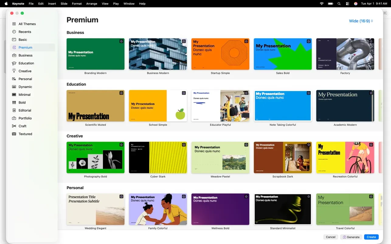 Keynote Creator Studio screenshot 1